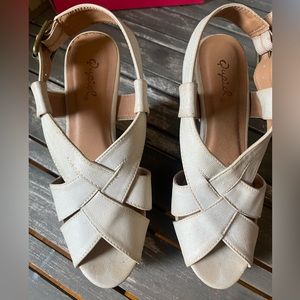 Qupid Brand Wedged Sandals